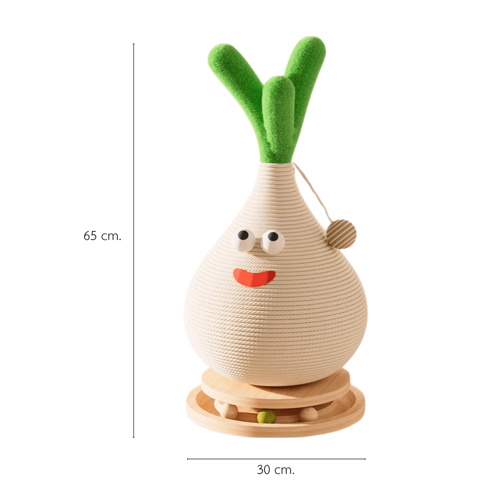 ที่ลับเล็บแมวทรงต้นหอม หมุนได้ PETELLE รุ่น SPRING ONION CAT TOWER