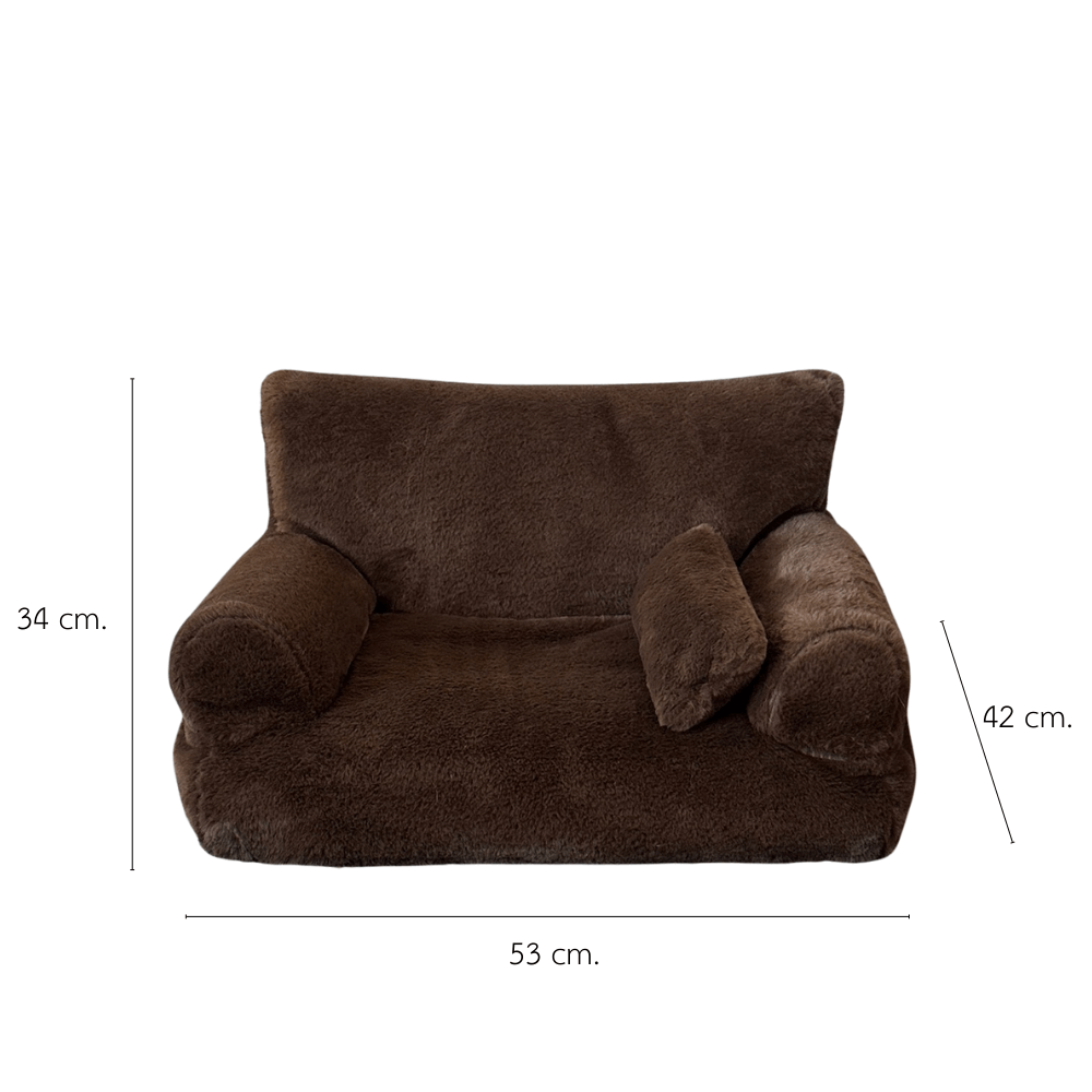โซฟาสัตว์เลี้ยง PETELE รุ่น COZY PET SOFA ไซส์ M สีน้ำตาลเข้ม