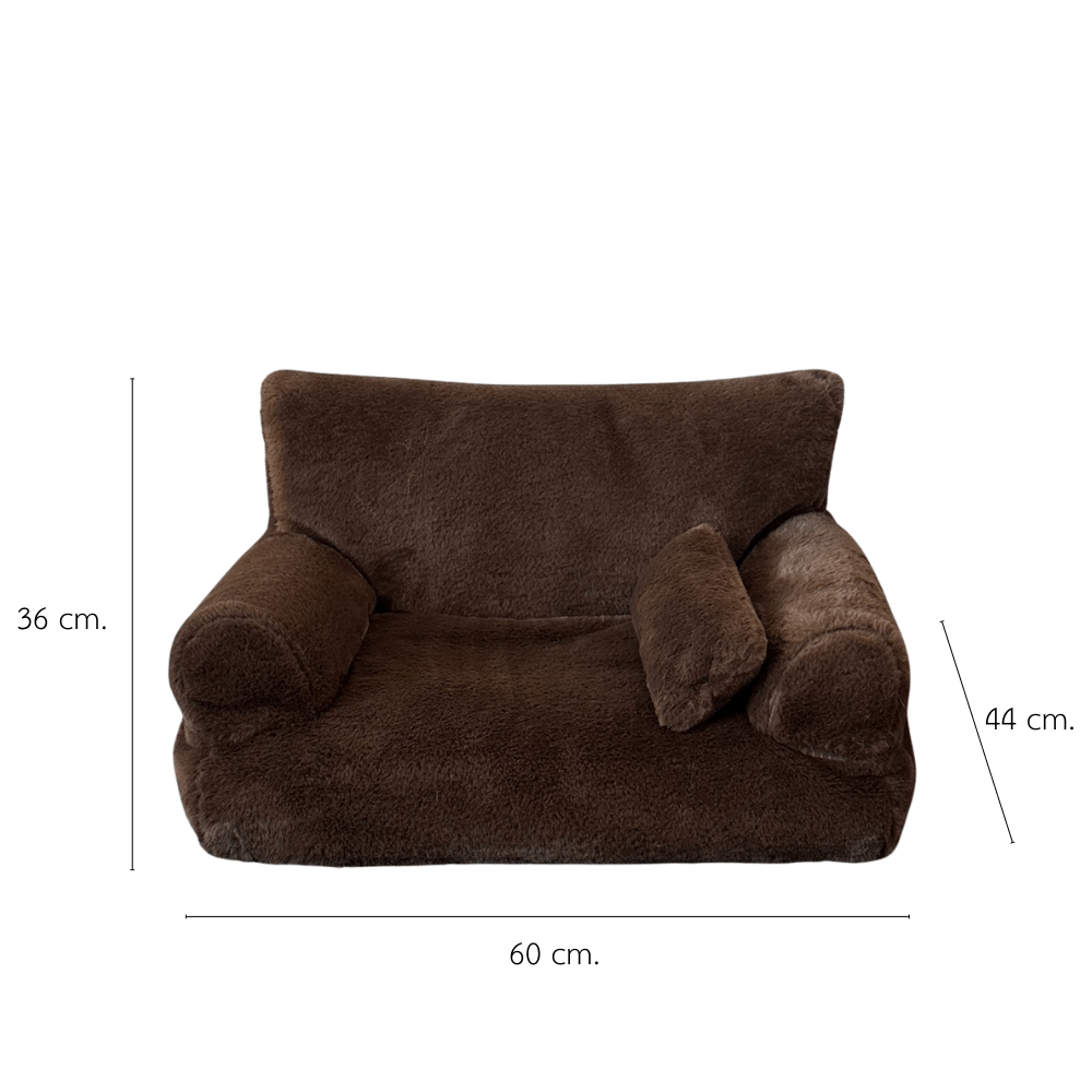 โซฟาสัตว์เลี้ยง PETELE รุ่น COZY PET SOFA ไซส์ L สีน้ำตาลเข้ม