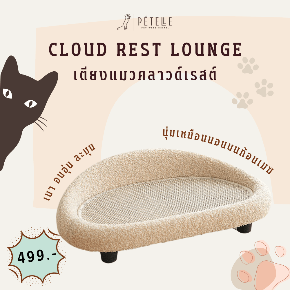 ที่นอนสัตว์เลี้ยง PETELLE รุ่น CLOUD REST LOUNGE_1