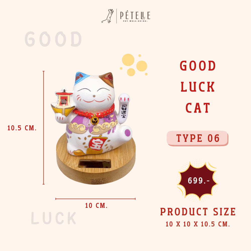 แมวกวักโชคลาภ PETELLE รุ่น GOOD LUCKY CAT 06
