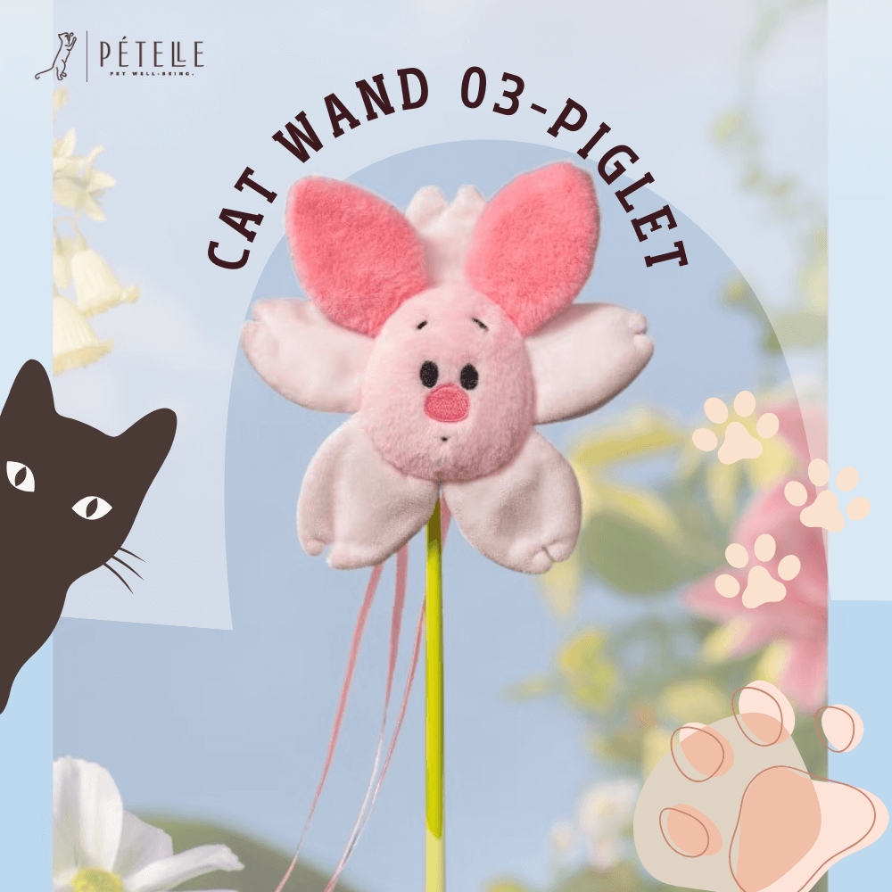 ไม้ตกแมว PETELLE รุ่น CAT WAND ลายดิสนีย์ วินนี่เดอะพูห์ (พิกเล็ต)_2