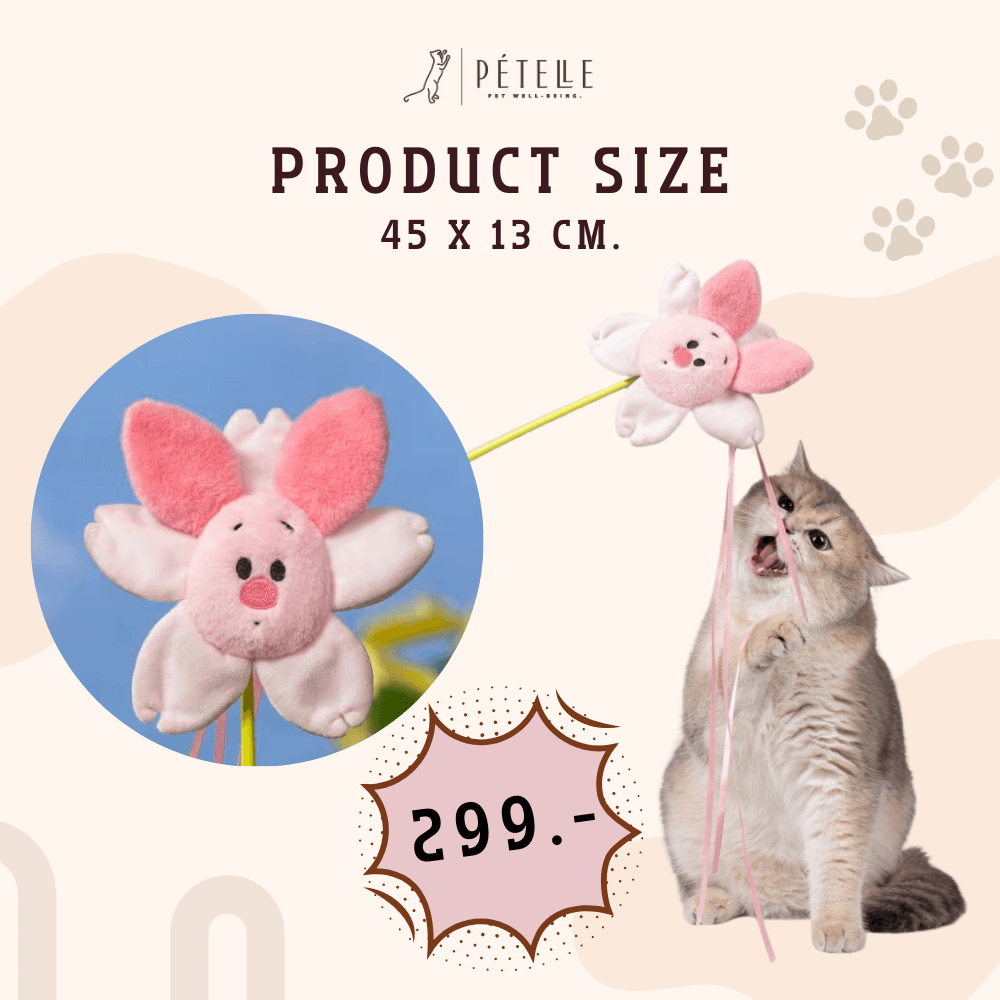 ไม้ตกแมว PETELLE รุ่น CAT WAND ลายดิสนีย์ วินนี่เดอะพูห์ (พิกเล็ต)_3