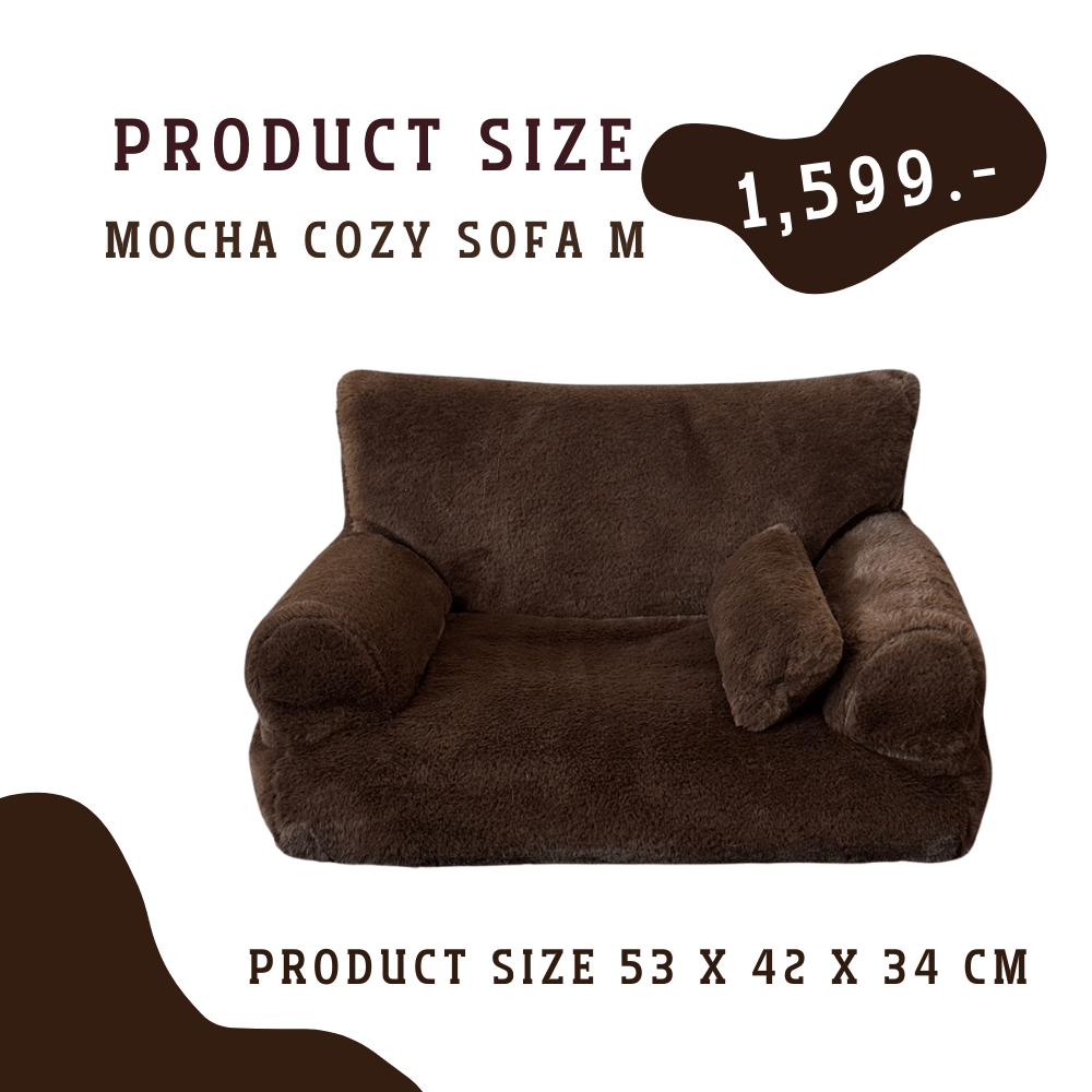 โซฟาสัตว์เลี้ยง PETELE รุ่น COZY PET SOFA ไซส์ M สีน้ำตาลเข้ม