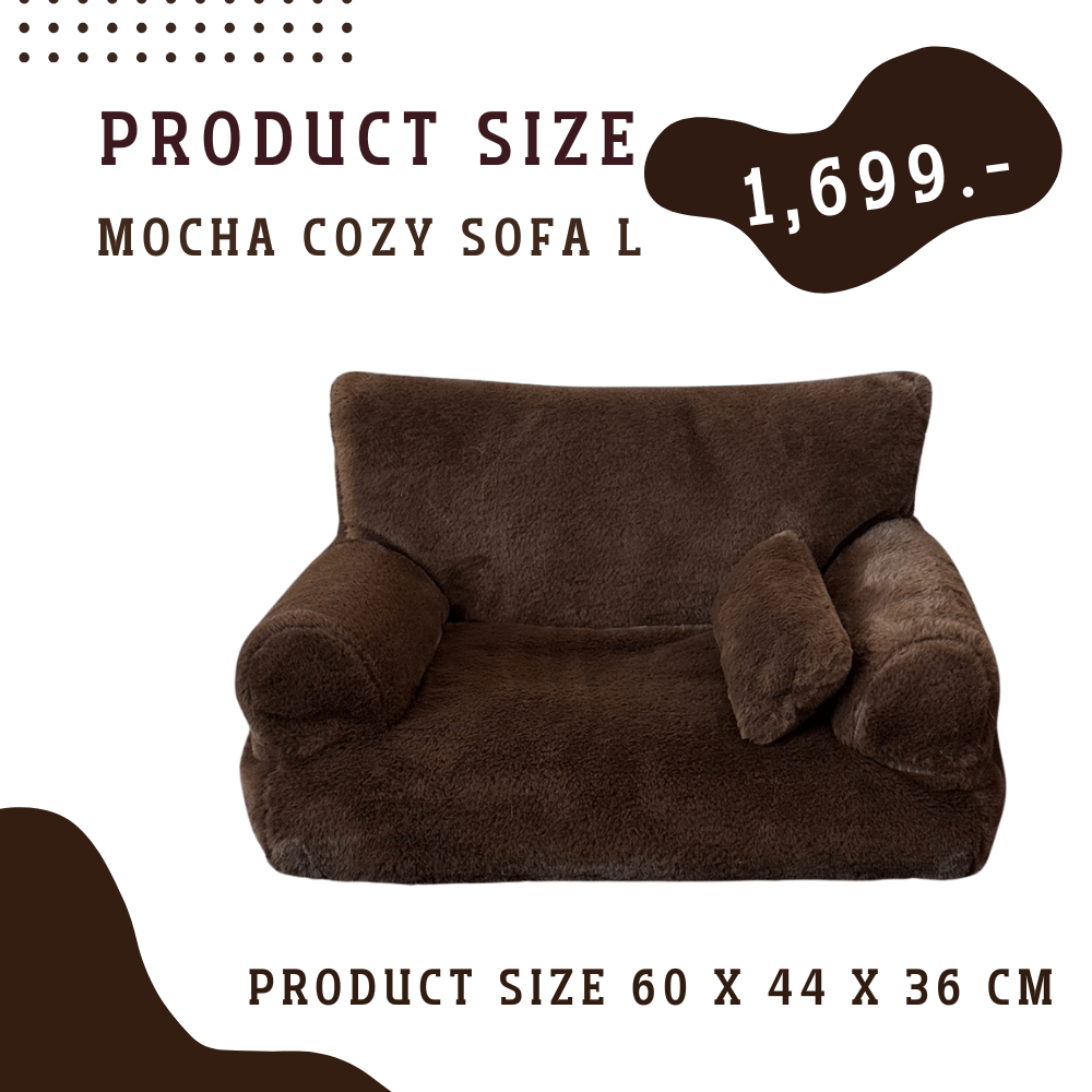 โซฟาสัตว์เลี้ยง PETELE รุ่น COZY PET SOFA ไซส์ L สีน้ำตาลเข้ม