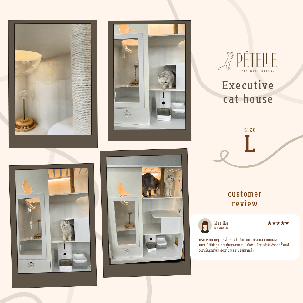 บ้านแมว PETELLE ไซส์ L ขนาด 120X50X150 ซม.
