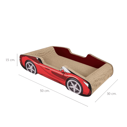ที่ลับเล็บแมว PETELLE รุ่น CAT SPORTSCAR ทรงรถซูเปอร์คาร์ สีแดง_0