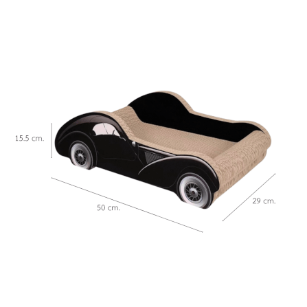 ที่ลับเล็บแมว PETELLE รุ่น CAT SPORTSCAR ทรงรถซูเปอร์คาร์ สีดำ_0