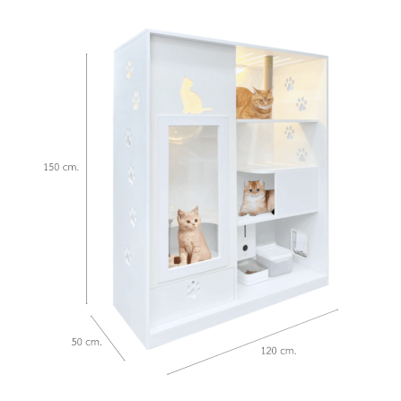 บ้านแมว PETELLE ไซส์ L ขนาด 120X50X150 ซม._0