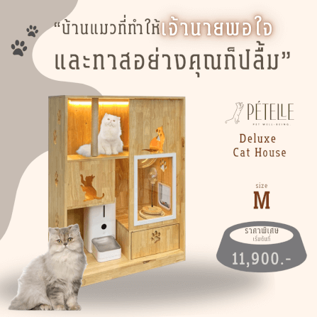 บ้านแมว PETELLE ไซส์ M ขนาด 90X50X120 ซม._1