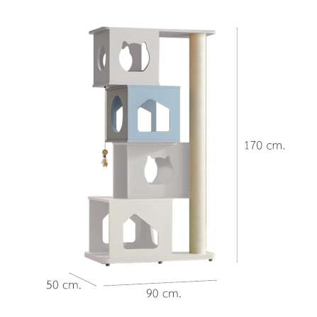 คอนโดแมว PETELE รุ่น STACKED NEST CAT CLIMBING FRAME SIZE L_1