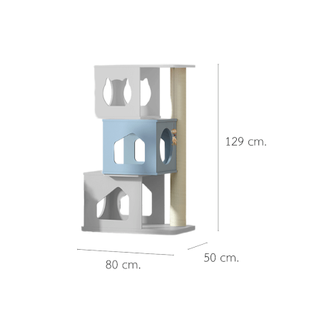 คอนโดแมว PETELE รุ่น STACKED NEST CAT CLIMBING FRAME SIZE M_1