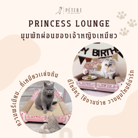 ที่ลับเล็บแมวเตียงเจ้าหญิง PETELLE รุ่น PRINCESS LOUNGE_4
