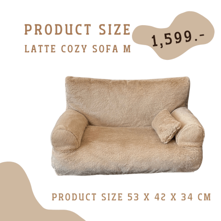 โซฟาสัตว์เลี้ยง PETELE รุ่น COZY PET SOFA ไซส์ M สีครีมอ่อน_4