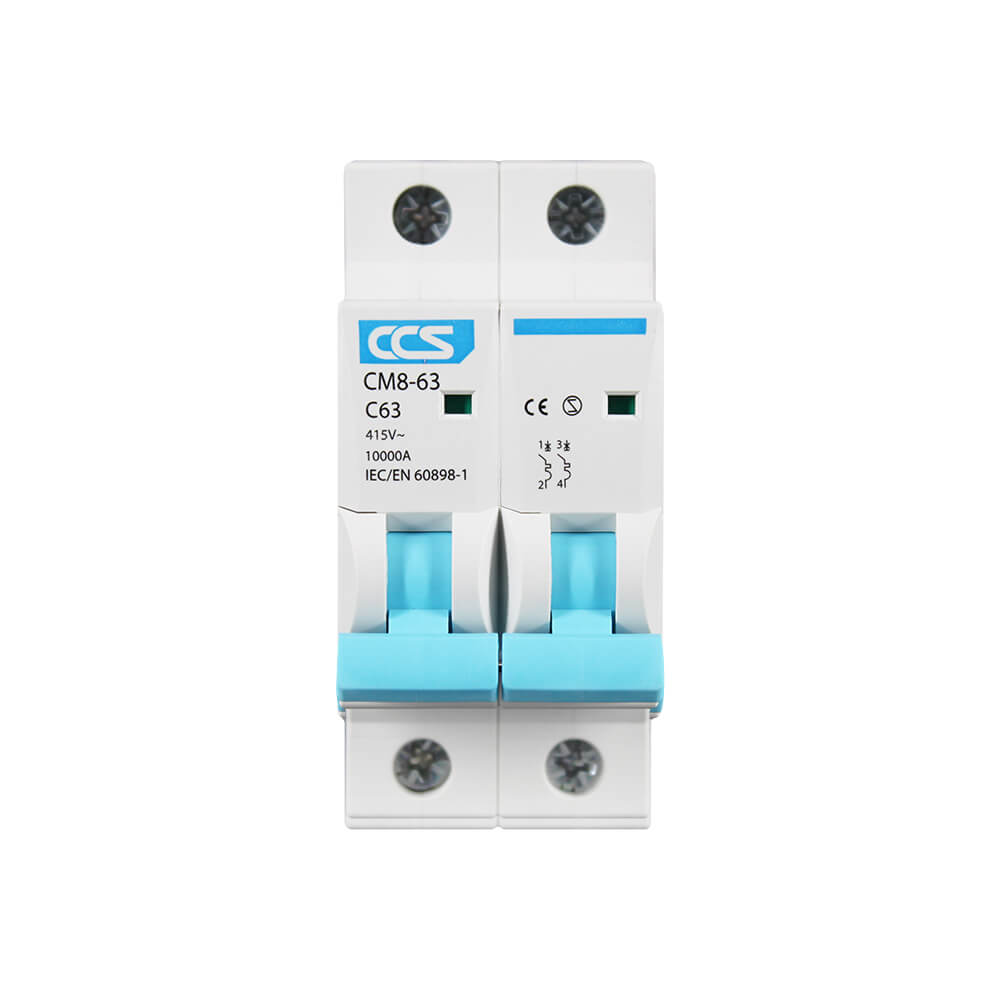 เบรกเกอร์ 63 แอมป์ 2 โพล CCS รุ่น CM8-63