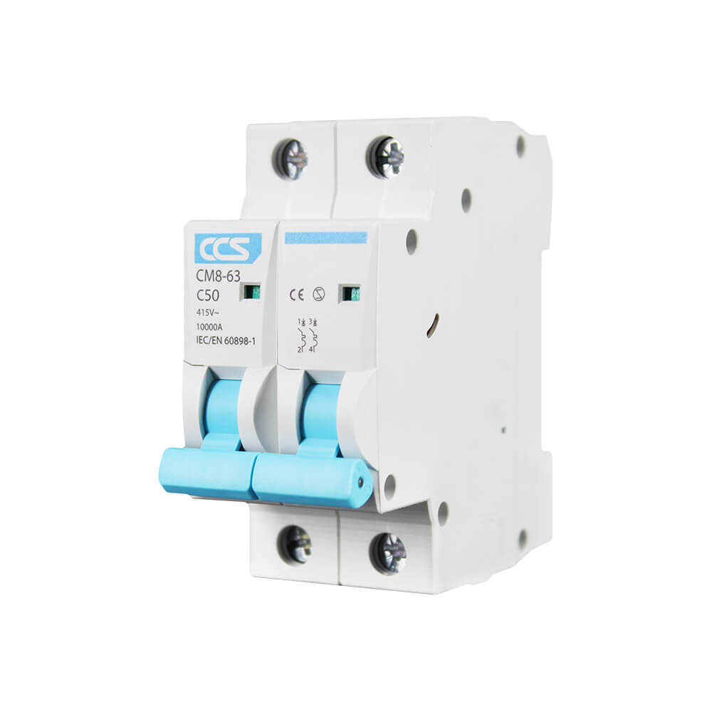 เบรกเกอร์ 50 แอมป์ 2 โพล CCS รุ่น CM8-63