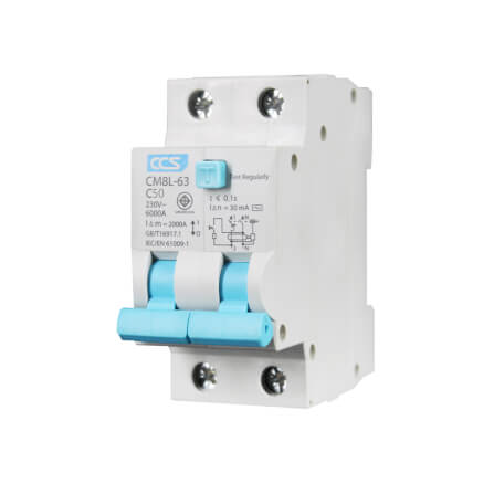 เบรกเกอร์กันไฟดูด 50 แอมป์ 2 โพล CCS รุ่น CM8L-63_2