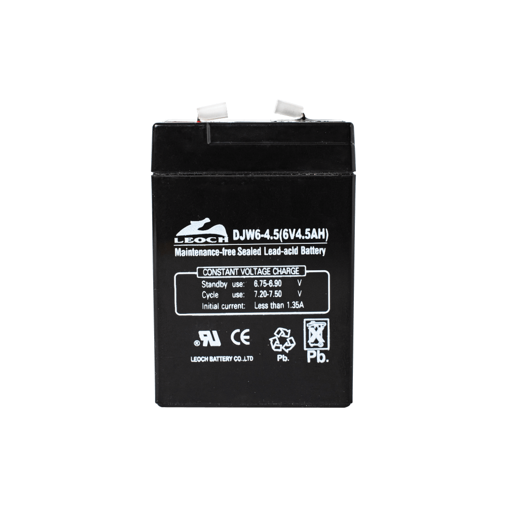 แบตเตอรี่แห้ง  LEOCH DJW6-4.5 (6V4.5AH) สำหรับไฟฉุกเฉิน_0