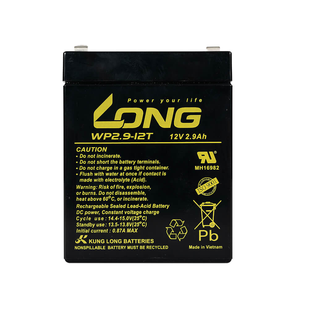 แบตเตอรี่แห้ง  LONG WP2.9-12T (12V2.9AH) สำหรับไฟฉุกเฉิน_0