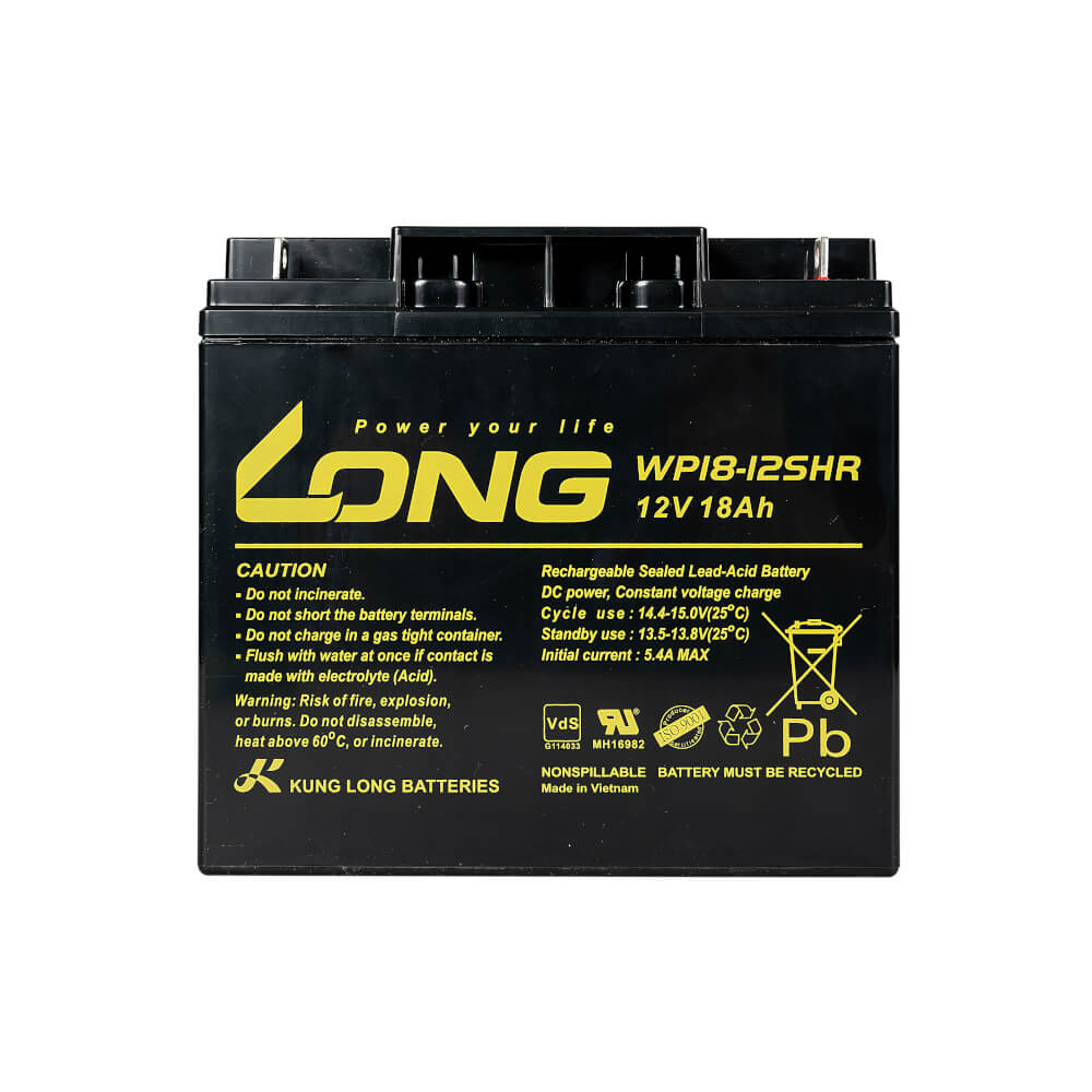 แบตเตอรี่แห้ง LONG WP18-12SHR (12V 18AH) สำหรับเครื่องสำรองไฟฟ้า UPS_4