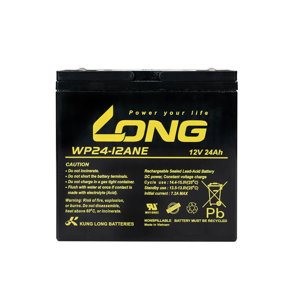 แบตเตอรี่แห้ง LONG WP24-12ANE (12V 24AH) สำหรับเครื่องสำรองไฟฟ้า UPS และ รถไฟฟ้า_0
