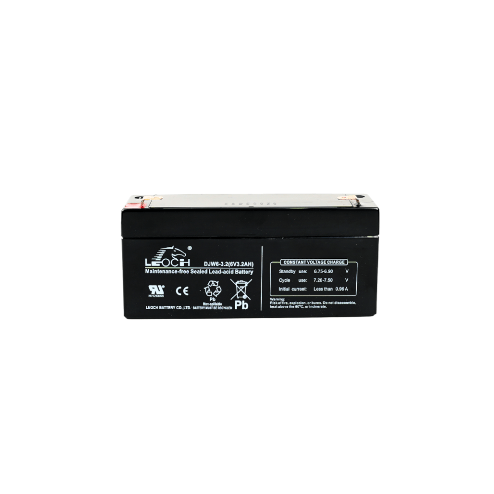 แบตเตอรี่แห้ง  LEOCH DJW6-3.2 (6V3.2AH) สำหรับไฟฉุกเฉิน_0