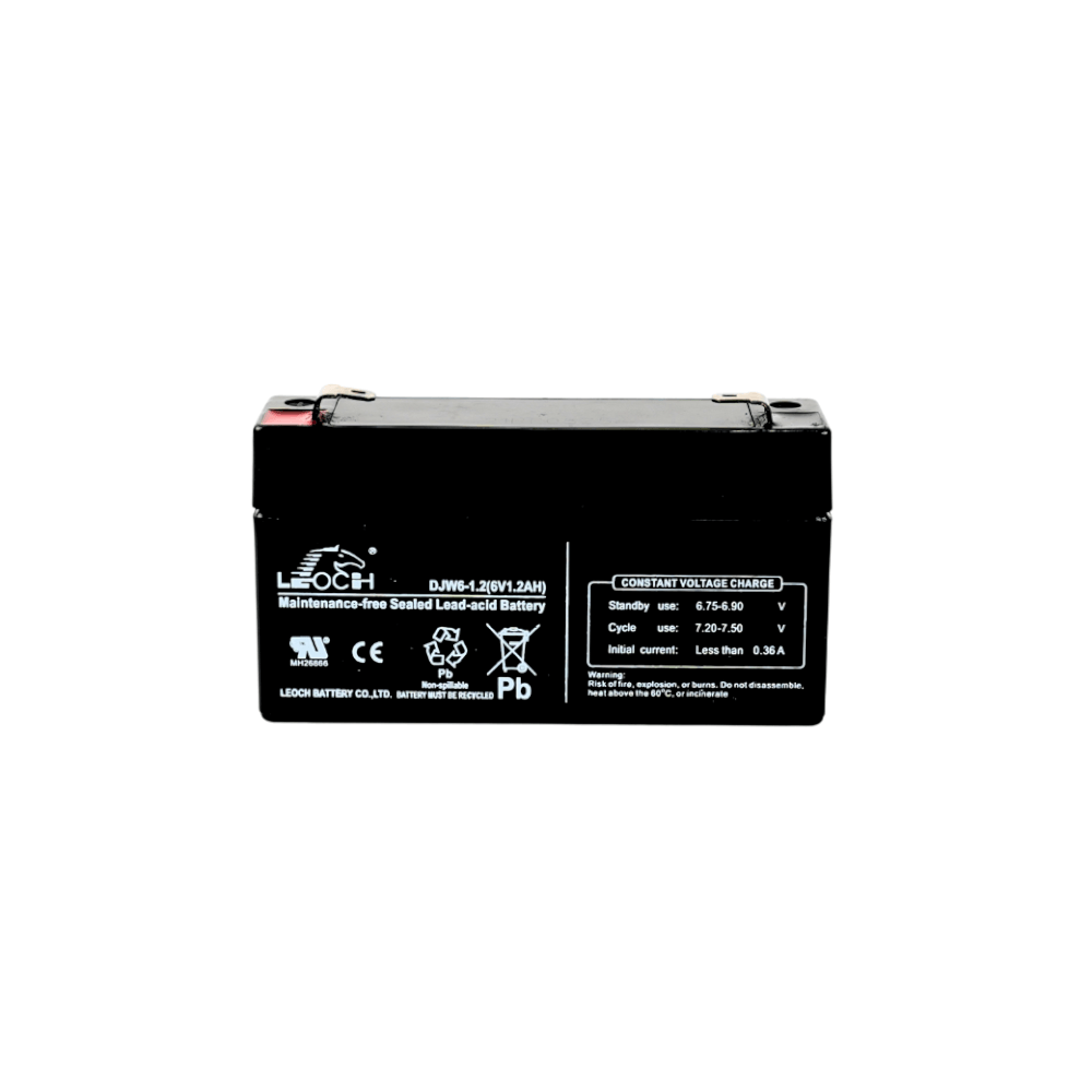 แบตเตอรี่แห้ง  LEOCH DJW6-1.2 (6V1.2AH) สำหรับไฟฉุกเฉิน_0
