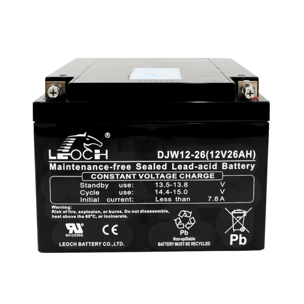 แบตเตอรี่แห้ง LEOCH DJW12-26 (12V 26AH) สำหรับเครื่องสำรองไฟฟ้า UPS_4