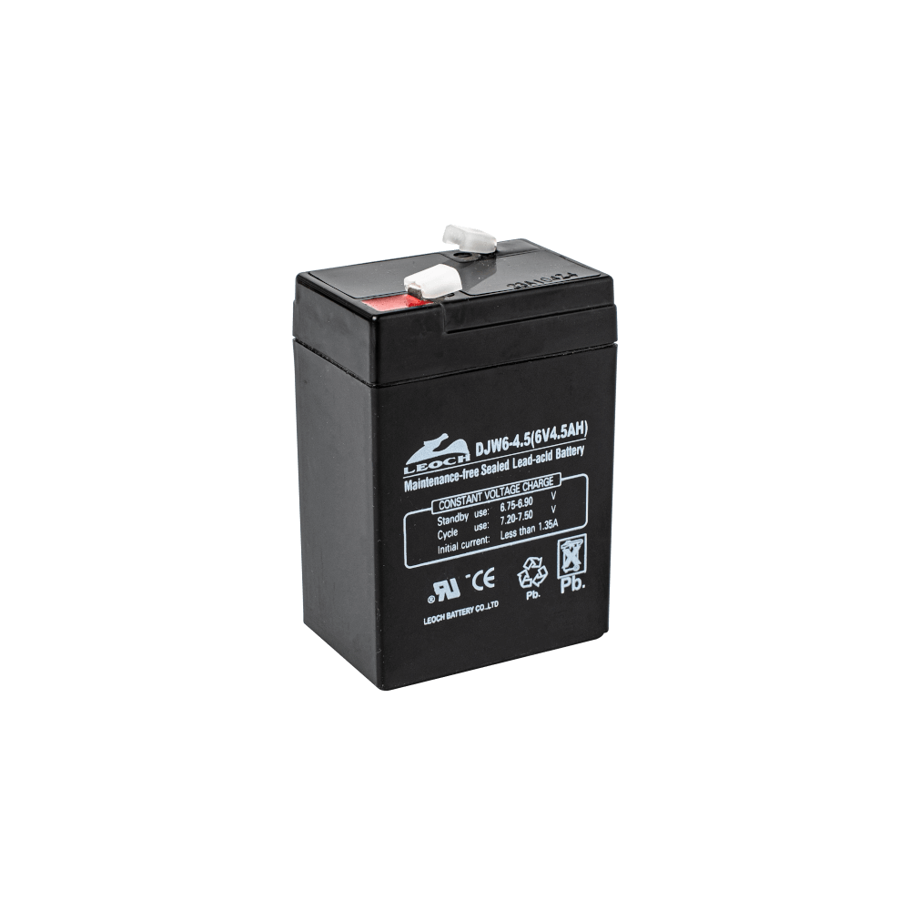 แบตเตอรี่แห้ง  LEOCH DJW6-4.5 (6V4.5AH) สำหรับไฟฉุกเฉิน_1