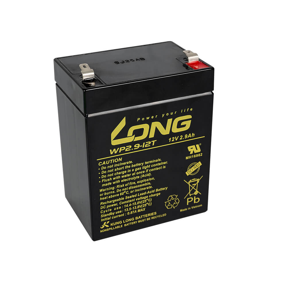 แบตเตอรี่แห้ง  LONG WP2.9-12T (12V2.9AH) สำหรับไฟฉุกเฉิน_1