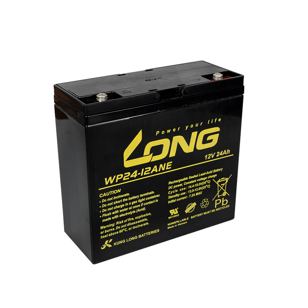 แบตเตอรี่แห้ง LONG WP24-12ANE (12V 24AH) สำหรับเครื่องสำรองไฟฟ้า UPS และ รถไฟฟ้า_1