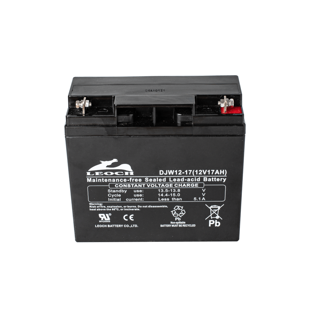 แบตเตอรี่แห้ง LEOCH DJW12-17 (12V 17AH) สำหรับเครื่องสำรองไฟฟ้า UPS