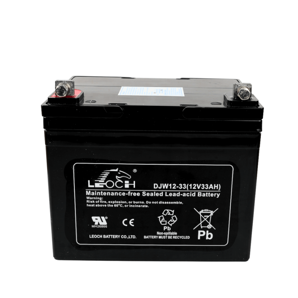 แบตเตอรี่แห้ง LEOCH DJW12-33 (12V 33AH) สำหรับเครื่องสำรองไฟฟ้า UPS