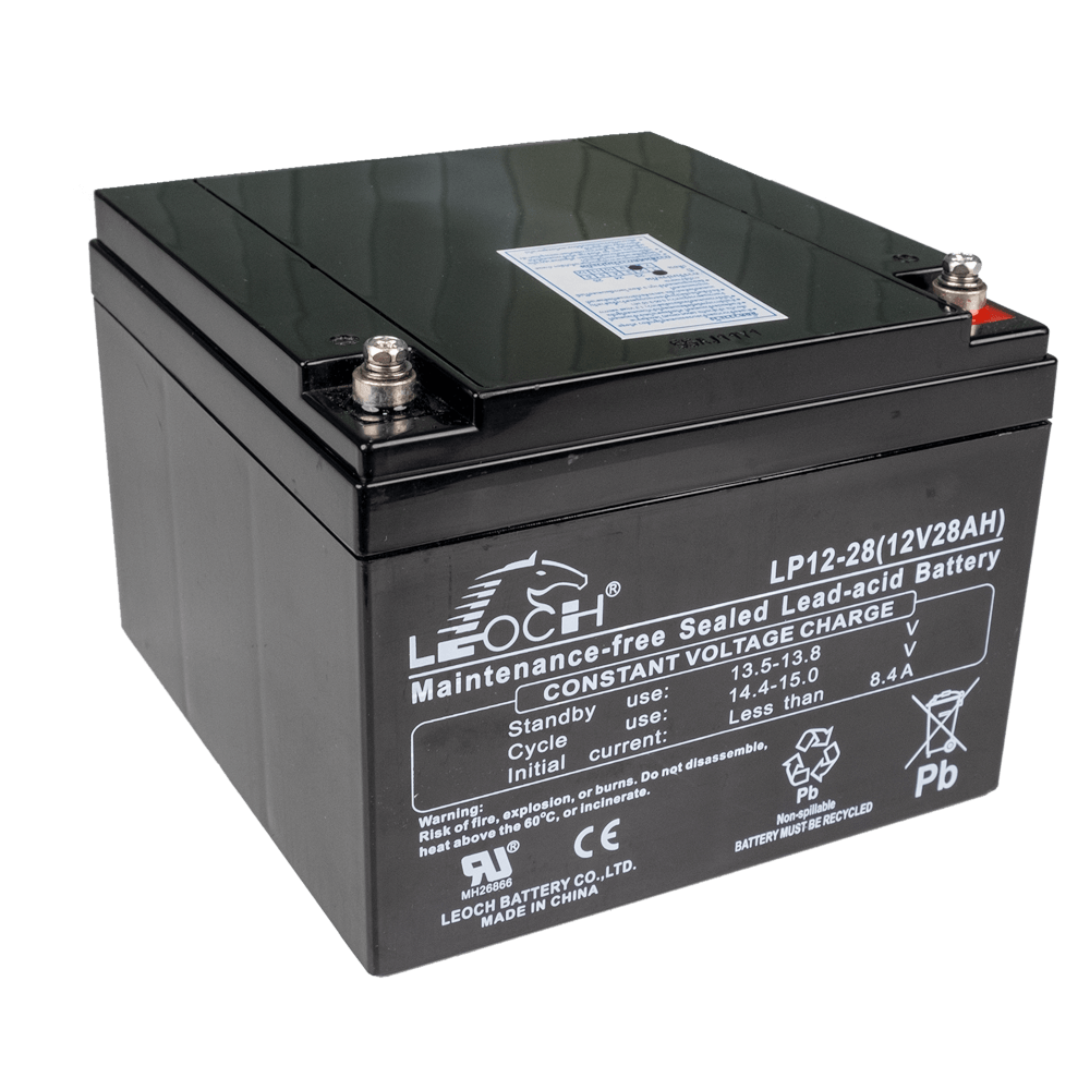 แบตเตอรี่แห้ง LEOCH LP12-28 (12V 28AH) สำหรับเครื่องสำรองไฟฟ้า UPS