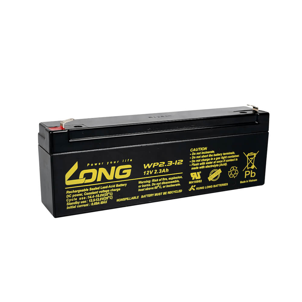 แบตเตอรี่แห้ง  LONG WP2.3-12 (12V2.3AH) สำหรับไฟฉุกเฉิน_2