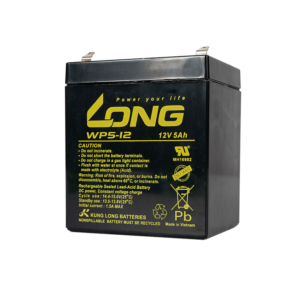 แบตเตอรี่แห้ง LONG WP5-12 (12V 5AH) สำหรับเครื่องสำรองไฟฟ้า UPS_2