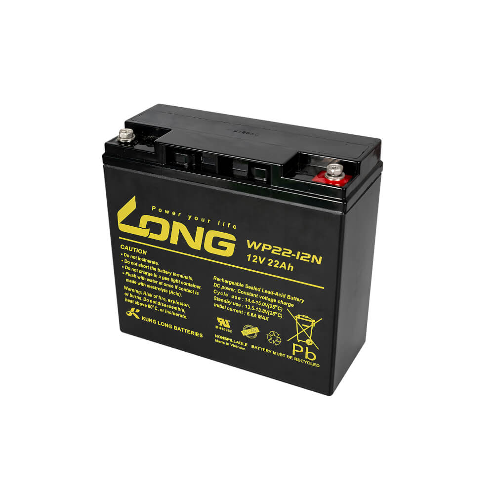 แบตเตอรี่แห้ง LONG WP22-12N (12V 22AH) สำหรับเครื่องสำรองไฟฟ้า UPS