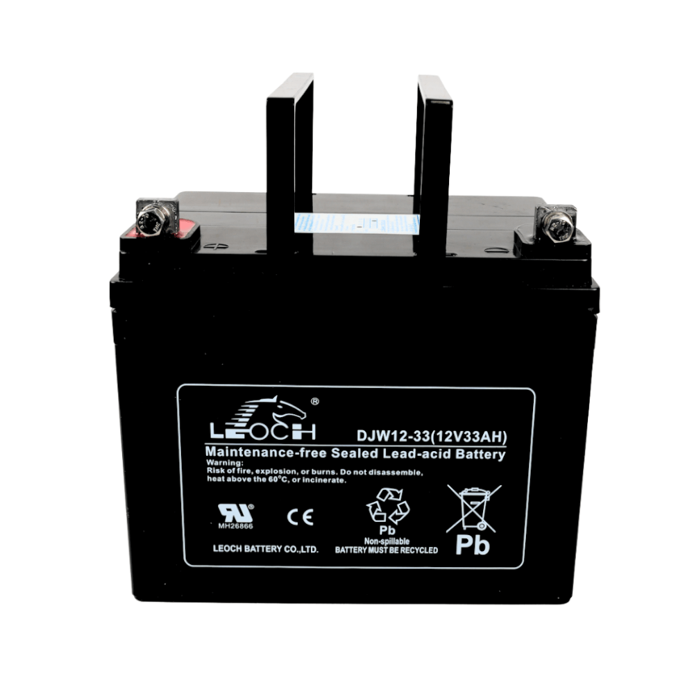 แบตเตอรี่แห้ง LEOCH DJW12-33 (12V 33AH) สำหรับเครื่องสำรองไฟฟ้า UPS