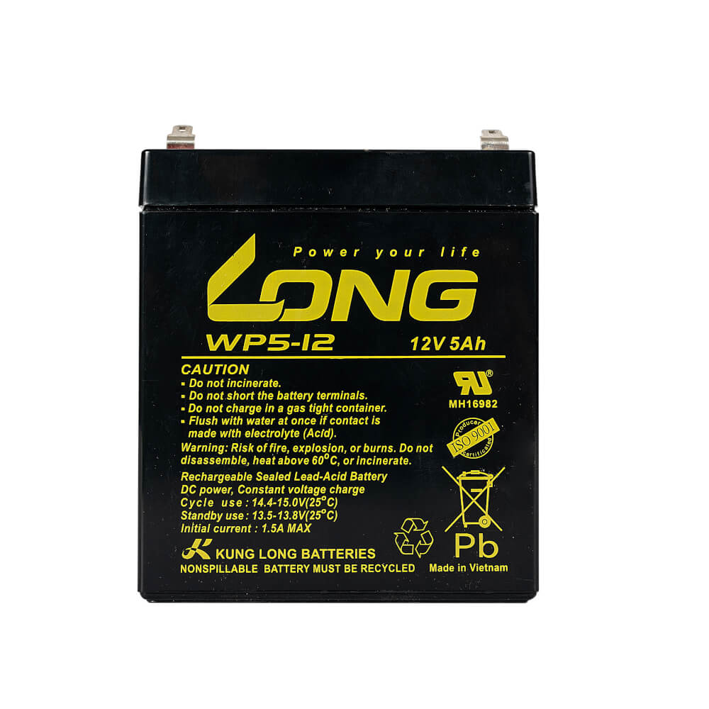 แบตเตอรี่แห้ง LONG WP5-12 (12V 5AH) สำหรับเครื่องสำรองไฟฟ้า UPS_3