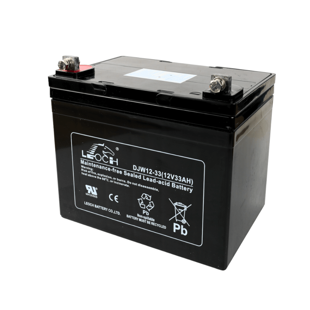 แบตเตอรี่แห้ง LEOCH DJW12-33 (12V 33AH) สำหรับเครื่องสำรองไฟฟ้า UPS