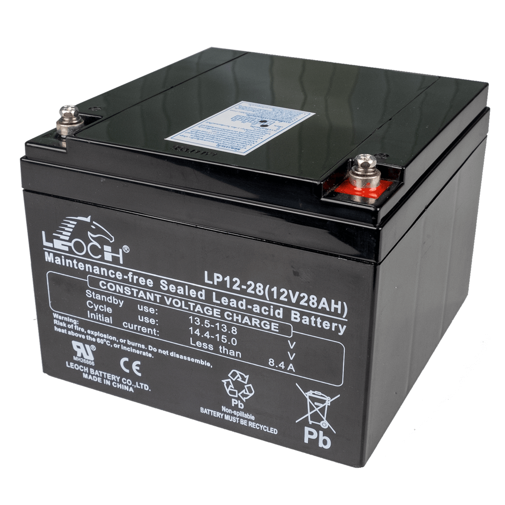 แบตเตอรี่แห้ง LEOCH LP12-28 (12V 28AH) สำหรับเครื่องสำรองไฟฟ้า UPS