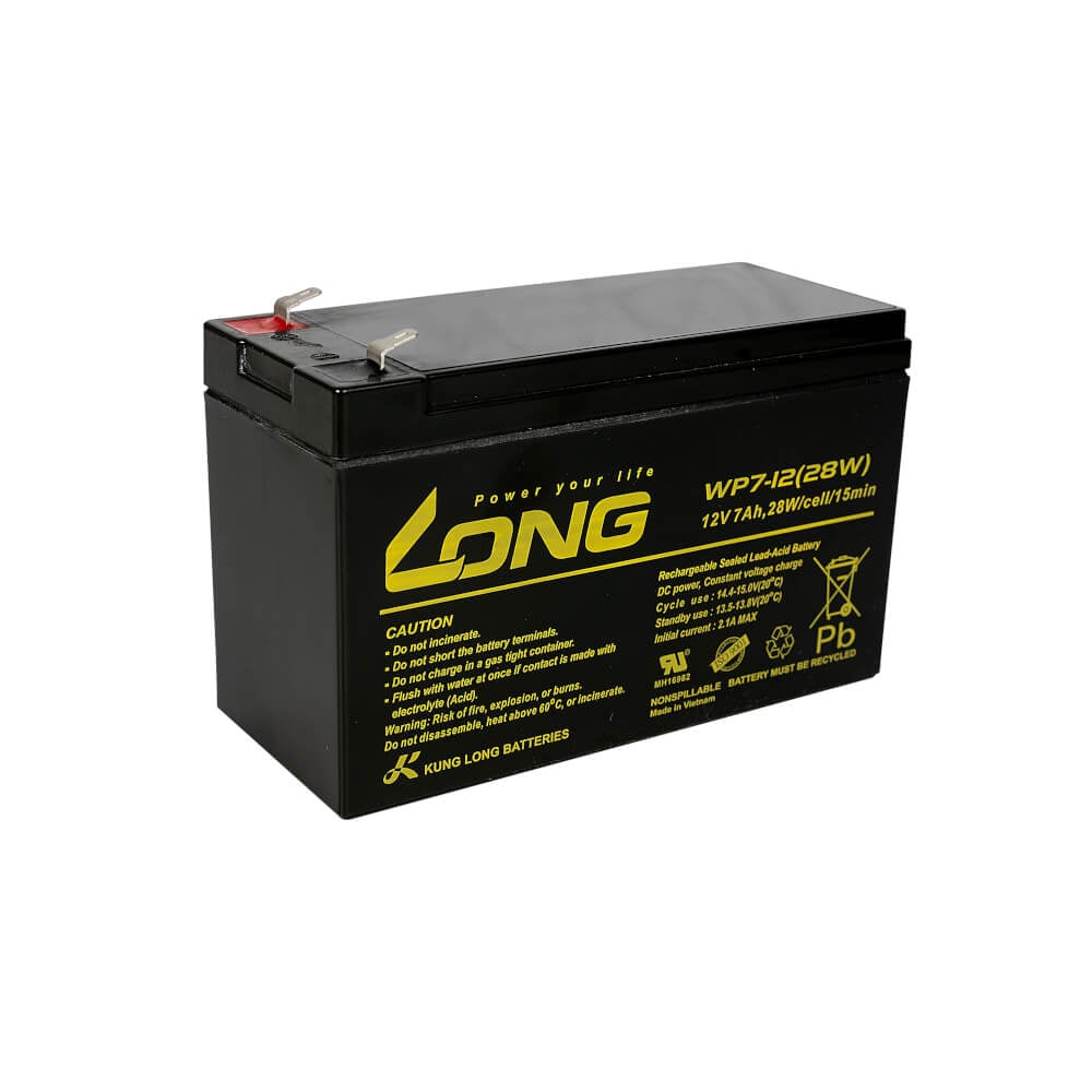 แบตเตอรี่แห้ง LONG WP7-12(28W) (12V 7AH) สำหรับเครื่องสำรองไฟฟ้า UPS_5