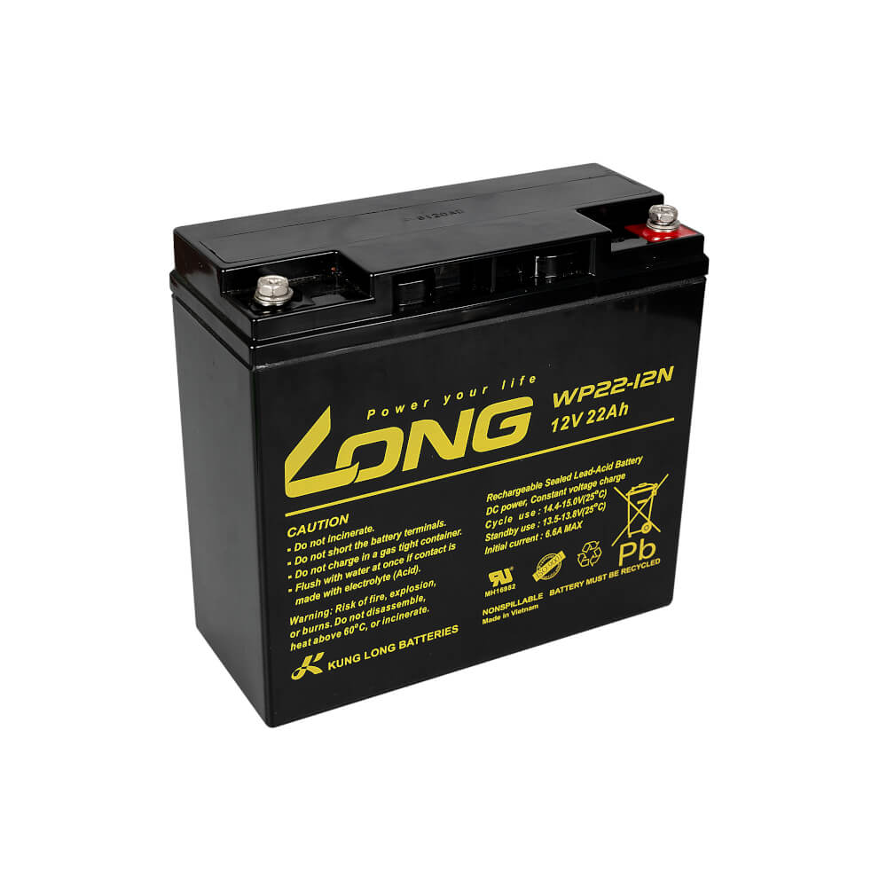 แบตเตอรี่แห้ง LONG WP22-12N (12V 22AH) สำหรับเครื่องสำรองไฟฟ้า UPS