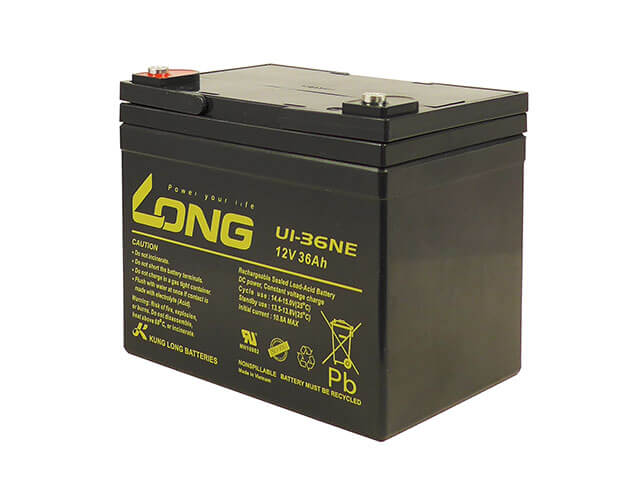 แบตเตอรี่แห้ง LONG U1-36NE (12V 36AH) สำหรับเครื่องสำรองไฟฟ้า UPS และ รถไฟฟ้า