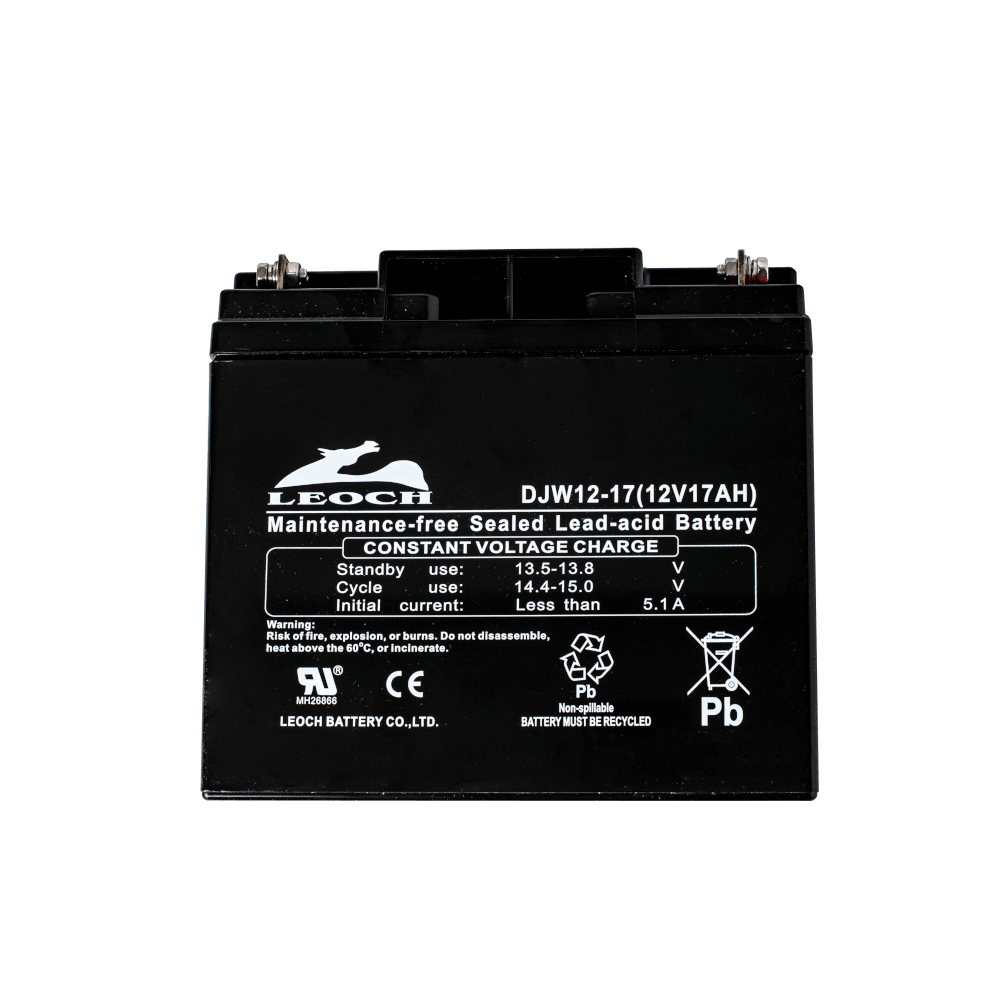 แบตเตอรี่แห้ง LEOCH DJW12-17 (12V 17AH) สำหรับเครื่องสำรองไฟฟ้า UPS