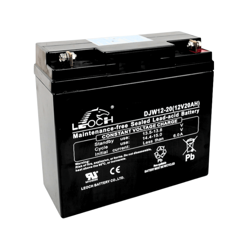 แบตเตอรี่แห้ง LEOCH DJW12-20 (12V 20AH) สำหรับเครื่องสำรองไฟฟ้า UPS