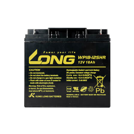 แบตเตอรี่แห้ง LONG WP18-12SHR (12V 18AH) สำหรับเครื่องสำรองไฟฟ้า UPS_0