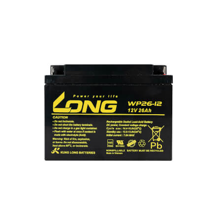 แบตเตอรี่แห้ง LONG WP26-12 (12V 26AH) สำหรับเครื่องสำรองไฟฟ้า UPS และ รถไฟฟ้า_0