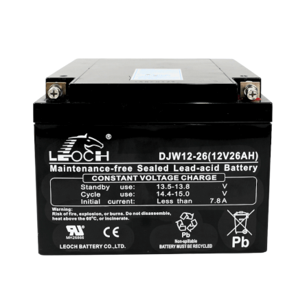 แบตเตอรี่แห้ง LEOCH DJW12-26 (12V 26AH) สำหรับเครื่องสำรองไฟฟ้า UPS_0