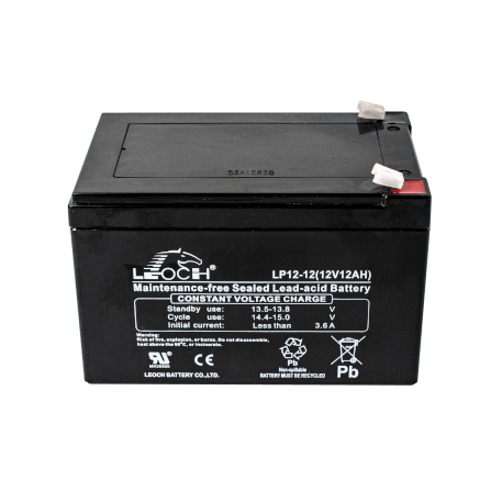 แบตเตอรี่แห้ง LEOCH LP12-12 (12V 12AH) สำหรับเครื่องสำรองไฟฟ้า UPS_1